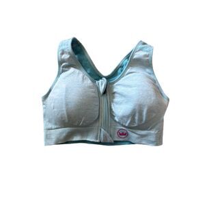 Shefit Women's Perfect Lounge Bra Teal Size XS Zip Push Up Racer Back Bralette